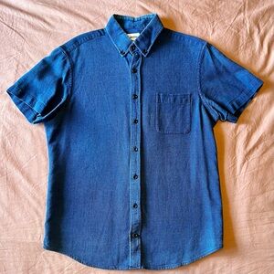 Taylor Stitch Short Sleeve Shirt Waffle Knit - Size: M